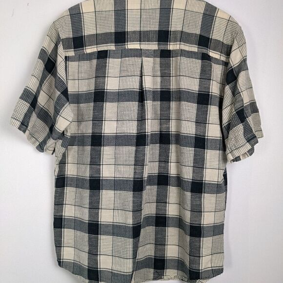 Woolrich men's Short sleeve shirt plaid size m - Picture 4 of 5